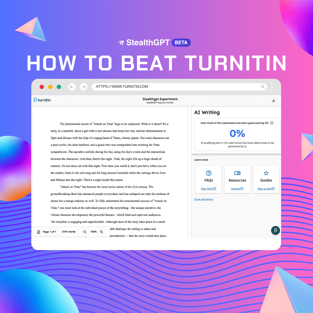 Beat Turnitin, Bypass Turnitin