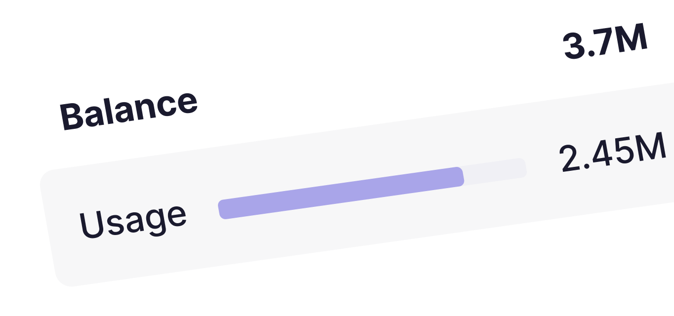 Usage & Balance